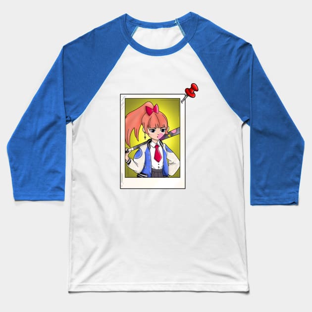 Kyoko Baseball T-Shirt by Andromedeus